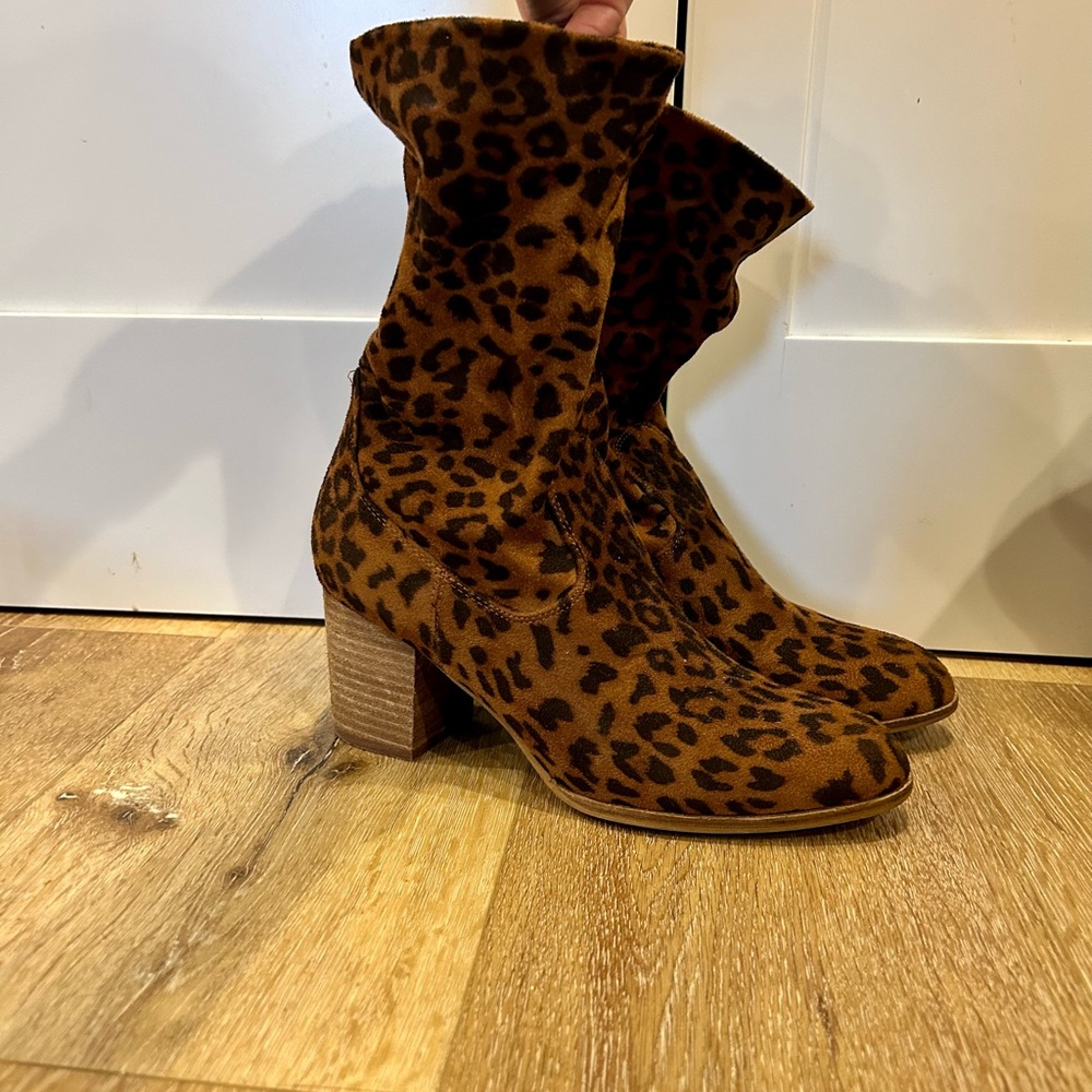 Leopard Sock Bootie